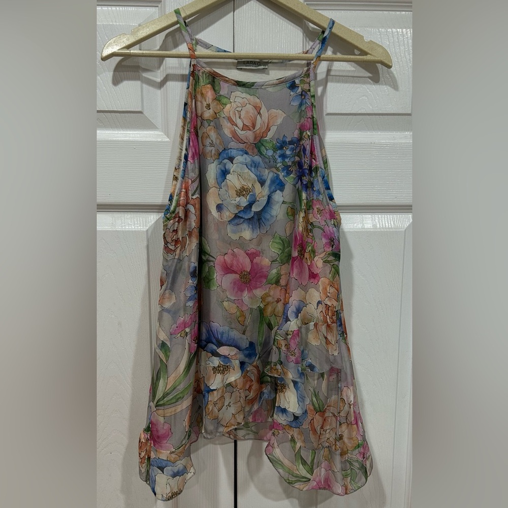 Floral Chiffon Tank Top